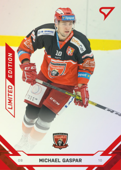 Michael Gaspar Hradec Kralove Tipsport ELH 2021/22 SportZoo 2. serie Red /49 #302